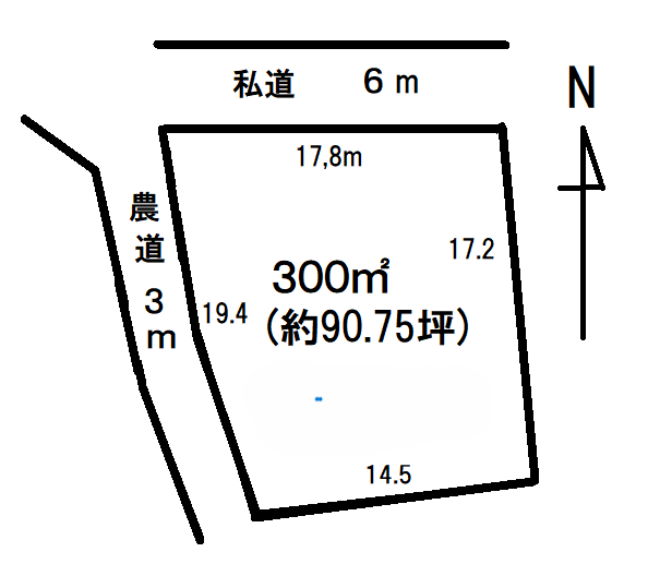 日当り良好角地の完成宅地